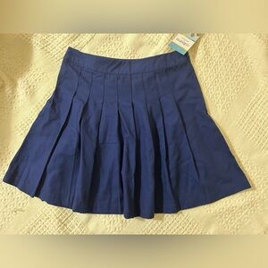 Crown & Ivy Navy Blue Pleated Skirt